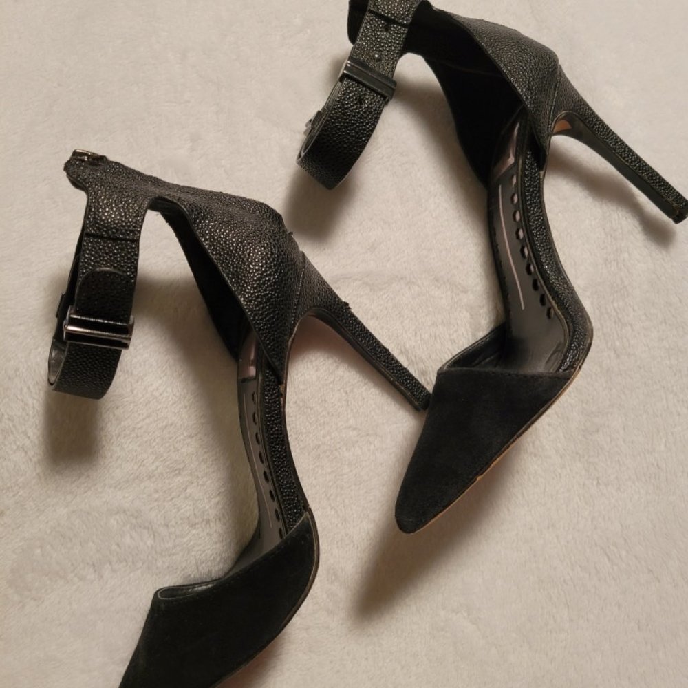 Dolce Vita Black Heels with Ankle Strap